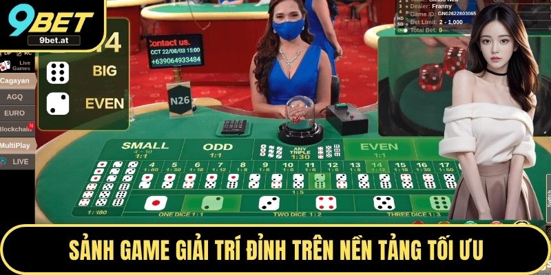 Sảnh game giải trí đỉnh trên nền tảng tối ưu